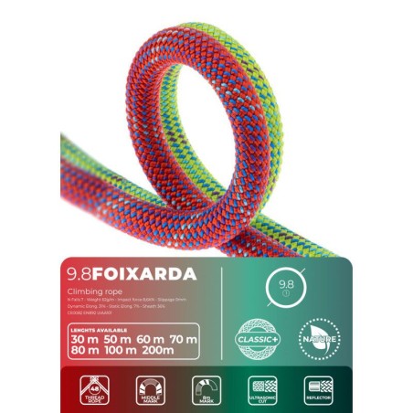 Fixe Foixarda 9.8 X80m, green